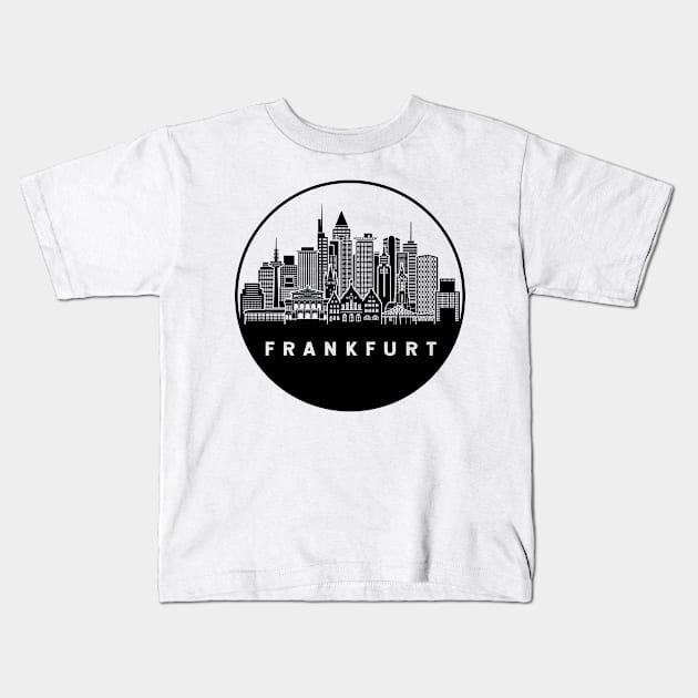 Frankfurt Germany Skyline Kids T-Shirt by ThyShirtProject - Affiliate